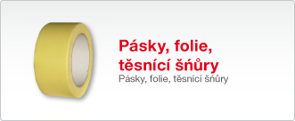 Pásky, folie, těsnící šňůry